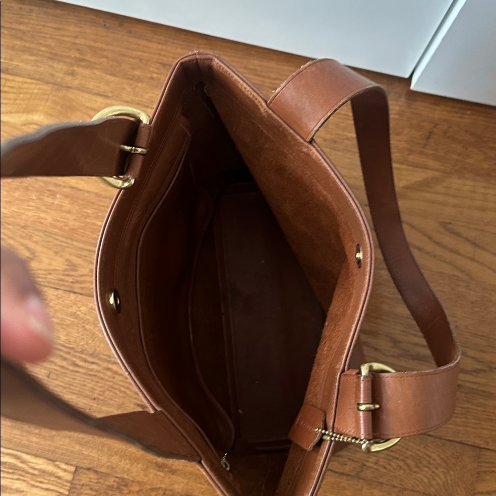 Coach Brown Leather Tote Bag - Picture 2 of 8